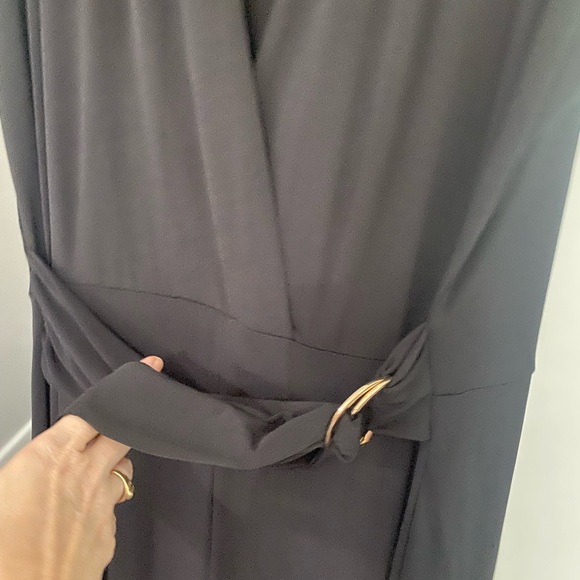 NWT LTS deep v belted jumpsuit - Picture 4 of 8